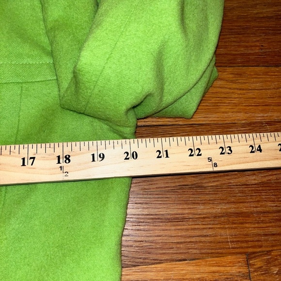 Carlisle wool cashmere green blazer women’s size 12 large spring career business - Picture 5 of 8